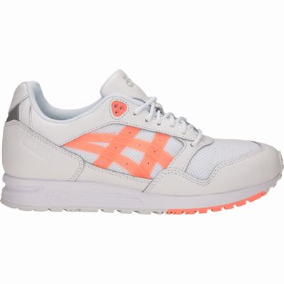 Női Asics Gel-Saga Utcai Cipő AS8796015 Fehér/Narancssárga Korall